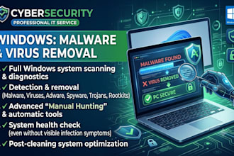 perform a malware removal from windows PC