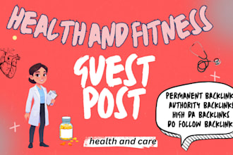 do high quality health guest post with health backlinks