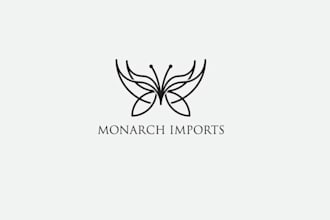 design unisex appealing butterfly e commerce business logo