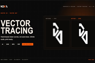 vectorize your logo or image into clean print ready vector