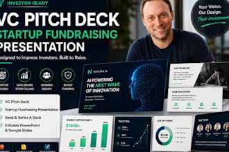 vc pitch deck, startup fundraising presentation, investor deck
