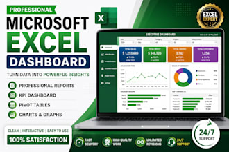 create professional microsoft excel dashboards reports and charts