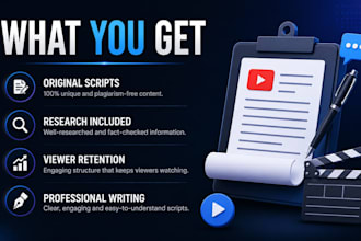 write engaging youtube scripts for faceless automation channels