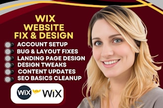 wix website design Überarbeitung neugestaltung wix website entwicklung buchu