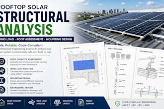 perform rooftop solar structural analysis and mounting design