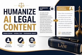rewrite and humanize ai legal content