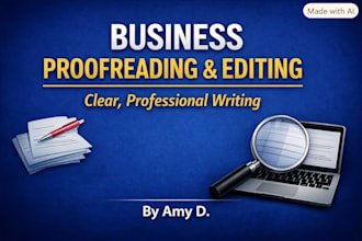 proofread and edit business writing, reports, emails, and professional documents