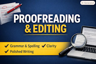 proofread and edit your writing for clarity and accuracy