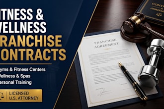prepare a custom fitness center franchise contract