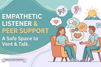 be your listener and offer friendly advice or life coaching