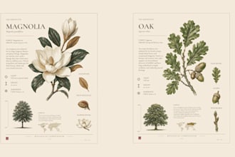 design vintage botanical illustration posters