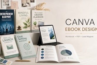 design canva ebook design workbook PDF design ebook layout business lead magnet