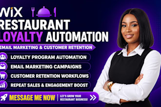 setup wix restaurant loyalty automation email marketing customer retention