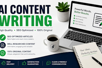 write SEO ai content, blog posts, and website content