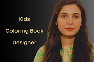 create a custom kids coloring book and cover for amazon KDP