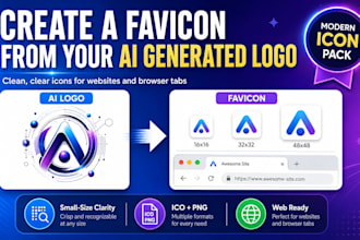 create a favicon from your ai generated logo