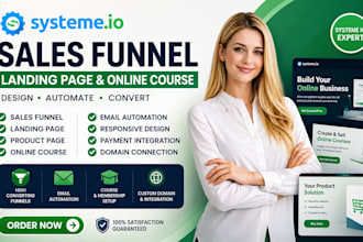 build system io sales funnel landing page product page system io online course
