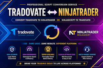 convert tradovate to ninjatrader or ninjascript to tradovate