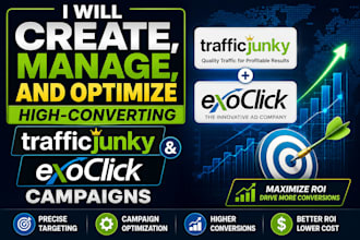 create manage and optimize high converting trafficjunky and exoclick campaigns