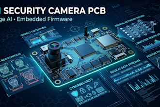 design ai security security camera pcb with edge ai and embedded firmware