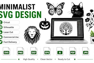 create minimalist svg designs for cricut