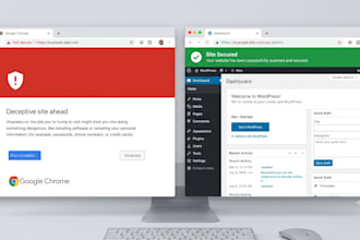 secure and fix your hacked wordpress or woocommerce website