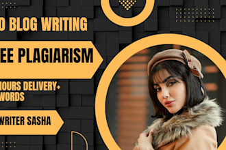write SEO blog post with keyword research and plagiarism report