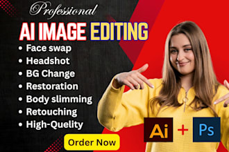 fix ai image editing, realistic face swap, body slimming and headshots