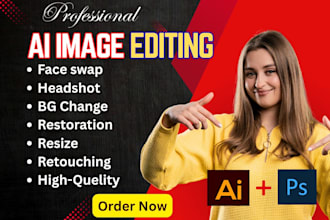 fix ai image editing, realistic face swap, body slimming and photoshop editing