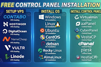 install any os on contabo, hostinger, or linux and setup vps