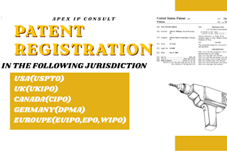 do patent search, patent drafting and patent filing in US UK