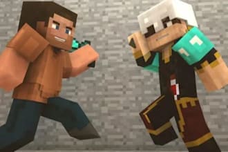 create custom minecraft maps, skins and 3d animations for your project