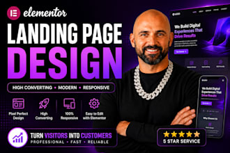 design german wordpress elementor landing page, sales funnel, product, home page