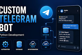 develop a custom telegram bot in python