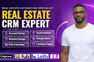 set up real estate crm lofty crm, boldtrail, kvcore, gohighlevel, follow up boss