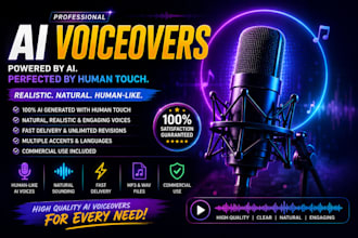 create realistic ai voiceovers with natural human voices