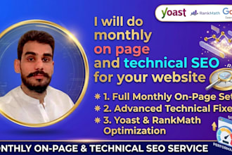 do monthly on page and technical SEO service
