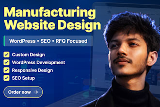 build a b2b manufacturing website with wordpress and SEO