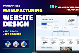 build a b2b manufacturing website with wordpress and SEO