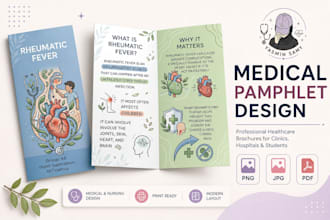 design medical and healthcare pamphlets and brochures