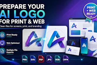 prepare your ai generated logo for print and web use