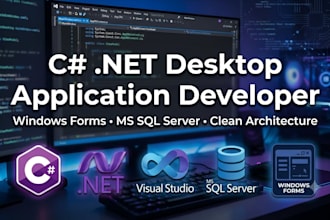 develop custom windows desktop applications using csharp dotnet