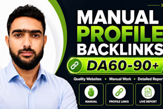 build manual business profile backlinks with a live link report