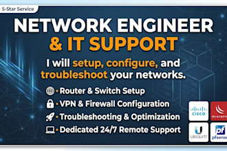 setup, configure, and troubleshoot your network and servers