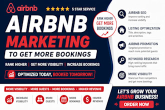 do airbnb marketing, airbnb SEO, listing optimazation and promotion