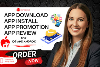 do android,galaxy, ios app download game promotion, app review and marketing