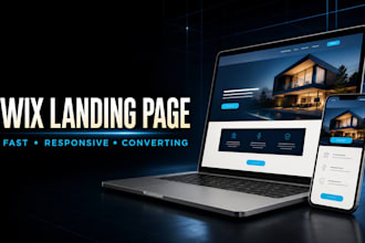 design a high converting wix landing page