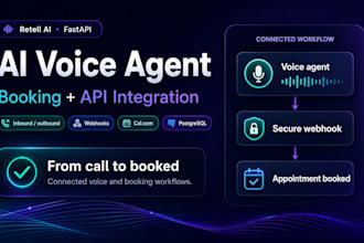 build a retell ai voice agent and booking system
