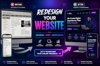 redesign your outdated website into a modern, responsive, high converting site