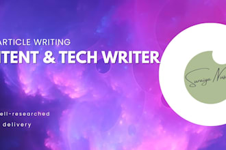 write SEO optimized tech articles and block post